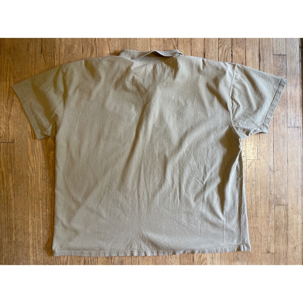 Carhartt 4XL Pocket Polo Mens Tan Cotton Short Sleeve Shirt Big Tall Original - Picture 7 of 7